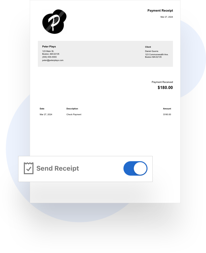 receipt document